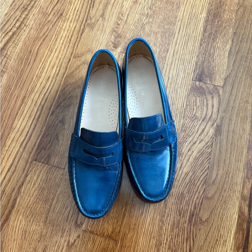 Cole Haan Blue Leather Loafers